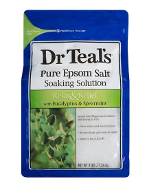 Dr Teal's Relax & Relief Pure Epsom Salt Soak with Eucalyptus & Spearmint 1.36Kg