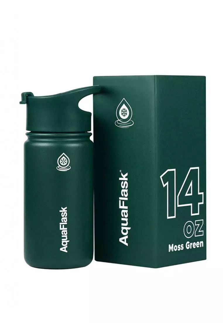 AQUAFLASK (14oz) Wide Mouth w/ Flip Cap
