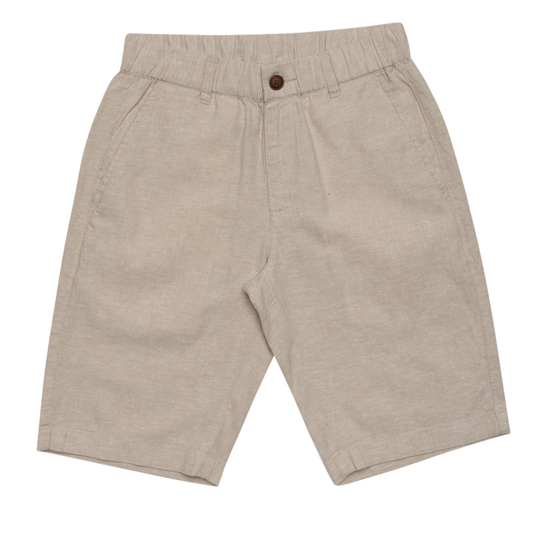 GIORDANO Men's Cotton Linen Bermuda Shorts