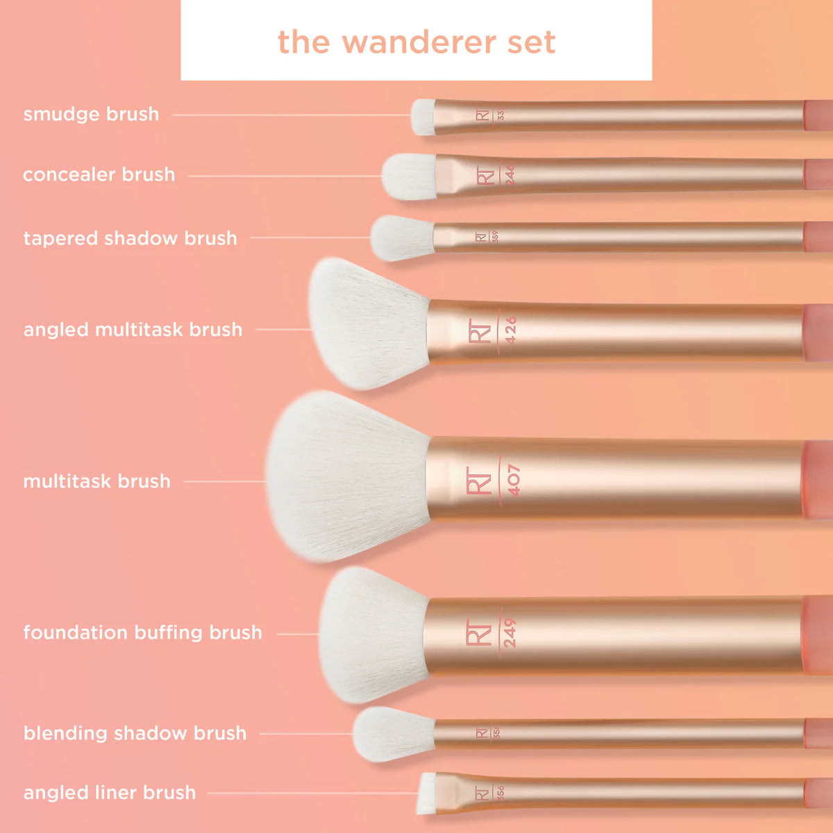 Real Techniques The Wanderer Makeup Brush Set