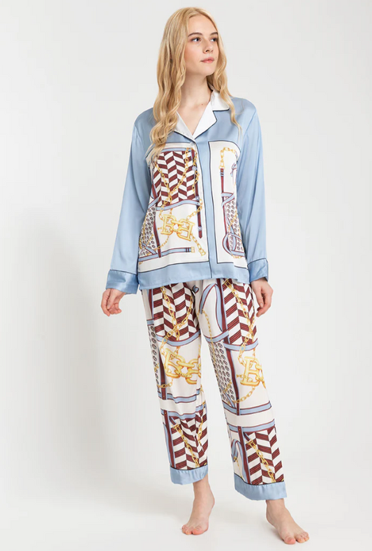 Feminism Juniper Silk Longsleeve Pajama Set