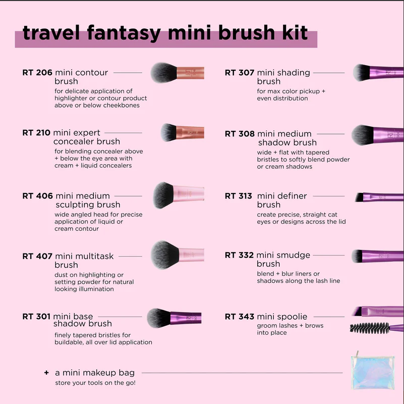 Real Techniques Travel Fantasy Mini Brush Set