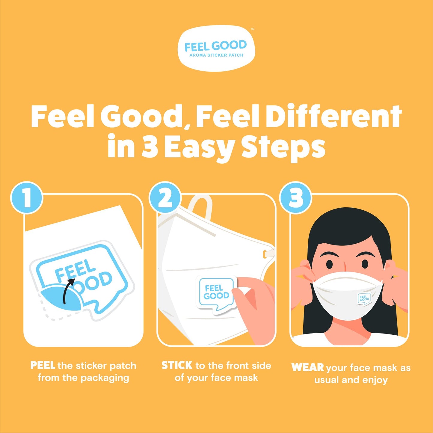 FEEL GOOD AROMA STICKER PATCH MASK - 8's