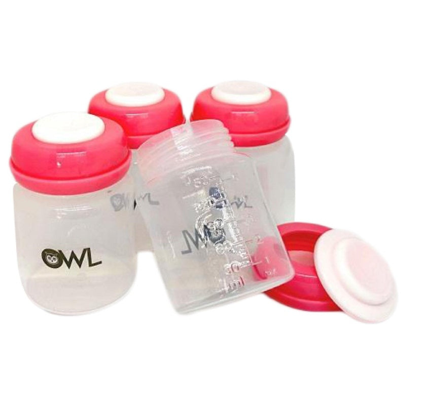 OWL Baby Breastmilk Storage Bottles (Set of 4)