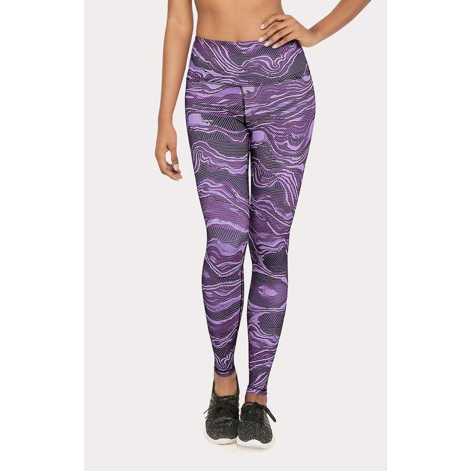 Atsui Women's Fitness Asami Leggings in Printed Charcoal