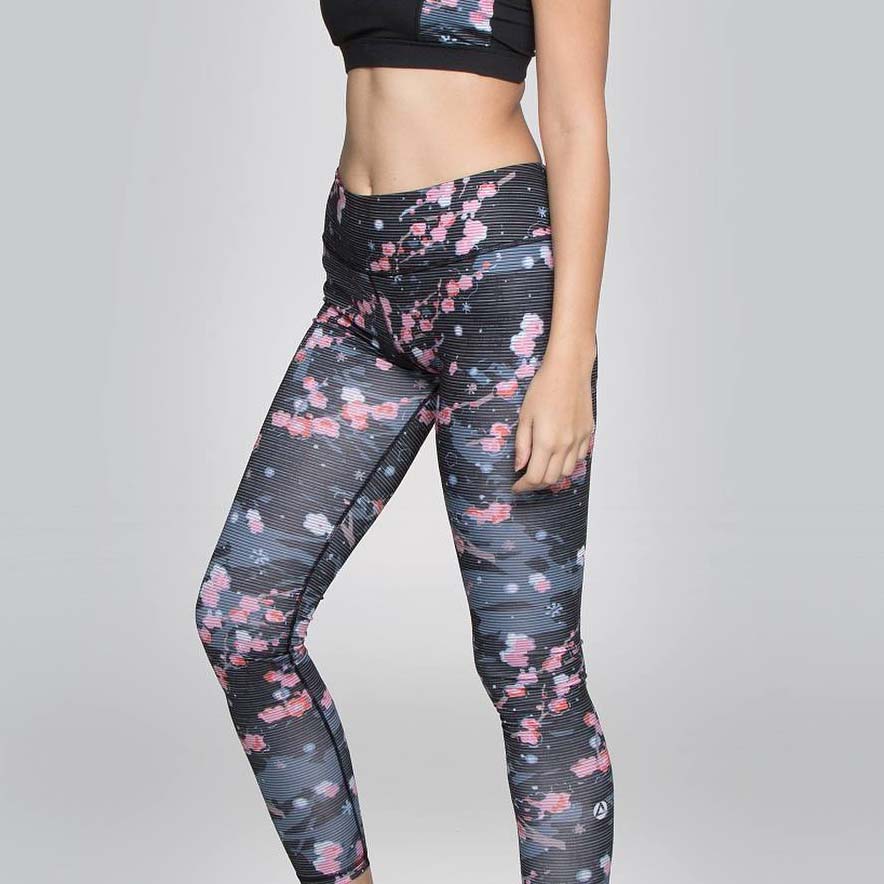 Atsui Women's Fitness Hada Leggings in Cherry Blossom