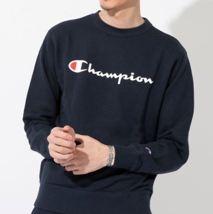 Champion Crew Neck Logo Sweat Shirt