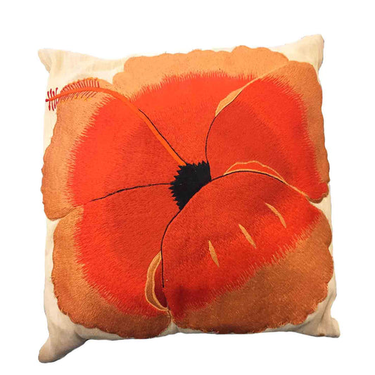Embroidered Throw Pillow