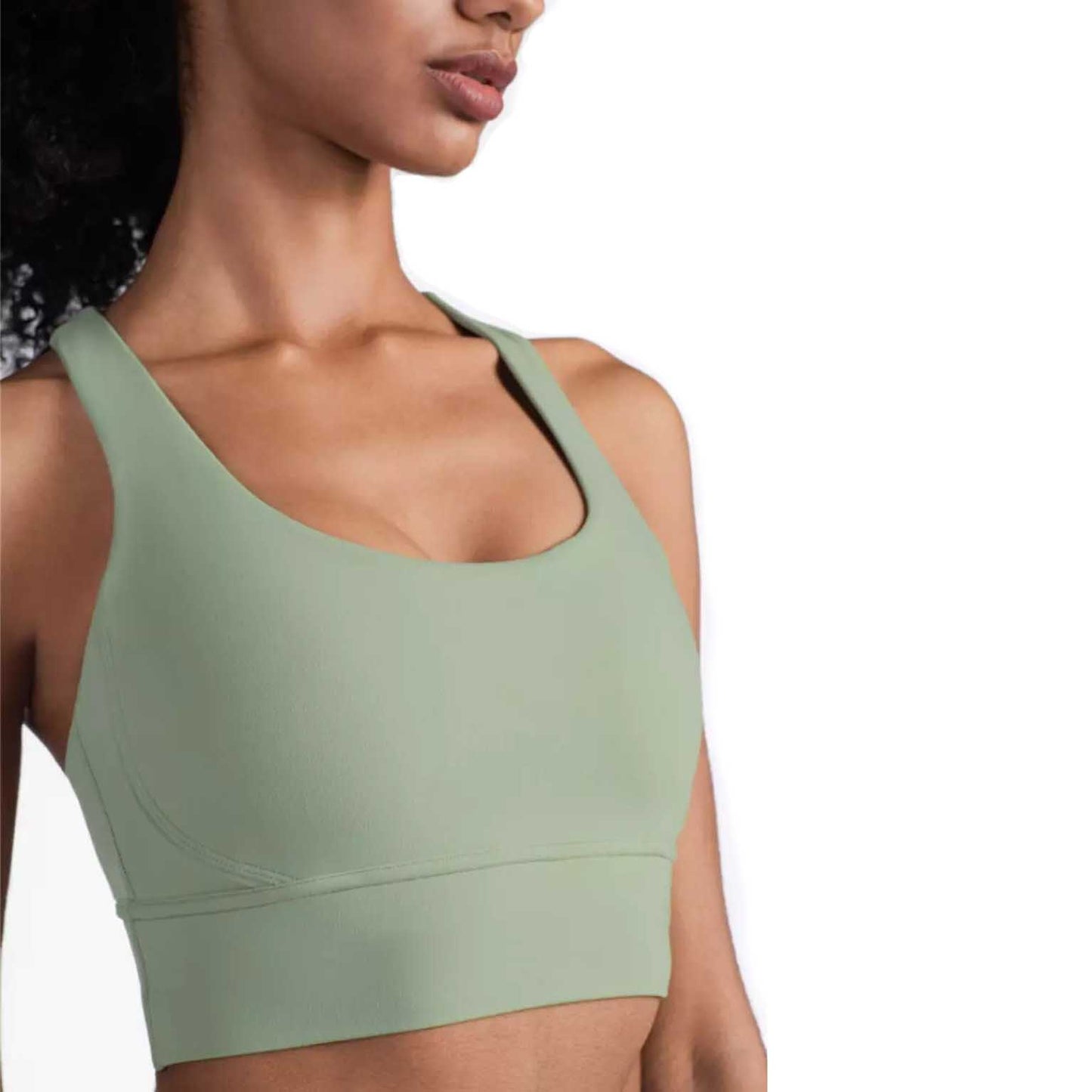 Ginhawa Athleisure Kylie Ultra Comfort Padded Sports Bra in Green