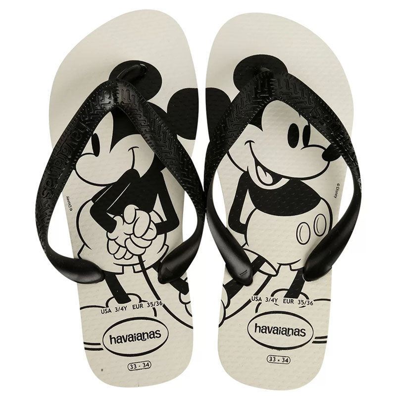 Havaianas Top Disney Flip Flops | White/Black