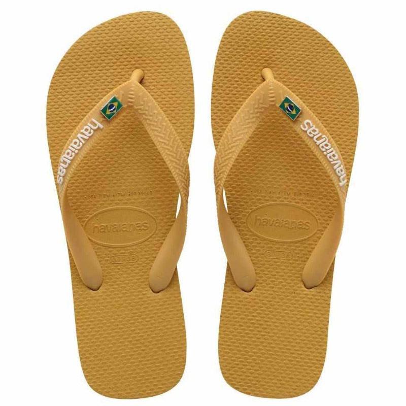 Havaianas Brasil Layers Flip Flops | Burned Yellow