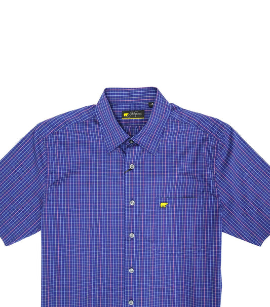 Jack Nicklaus Multi-Color Tattersal Woven Shirt