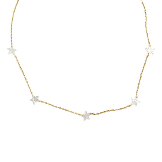Lily Cinque Santan Necklace in Ivory
