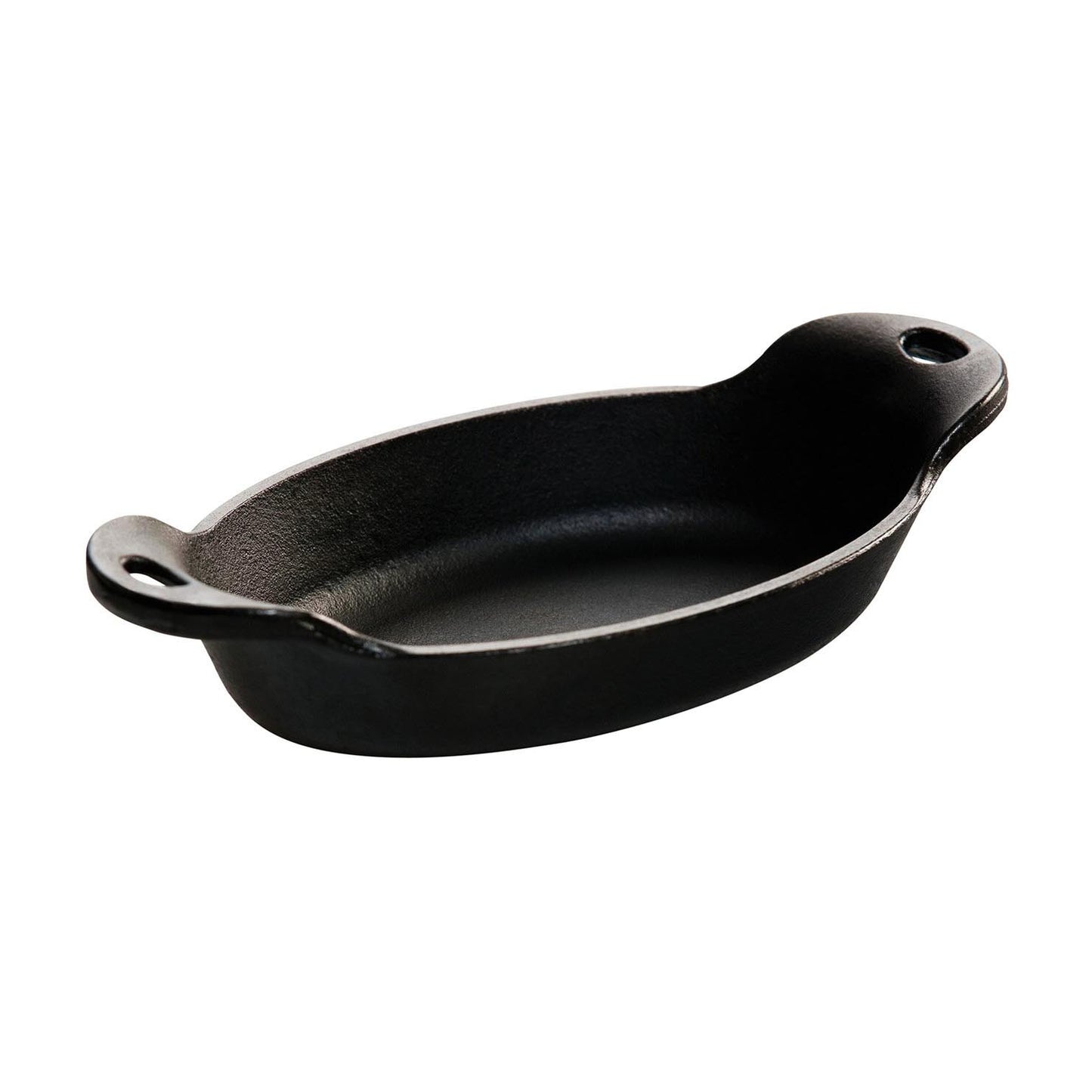 Lodge HMSOV 9oz Pre-Seasoned Heat-Treated Cast Iron Oval Mini Individual Server