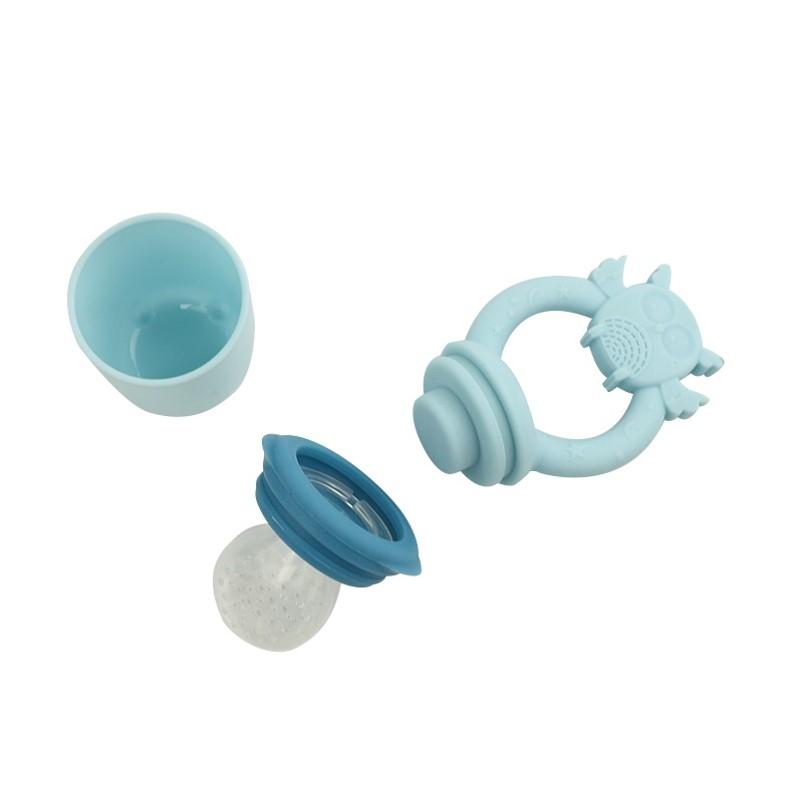 Owl Baby Silicone Teether and Nutritional Fruit Feeder