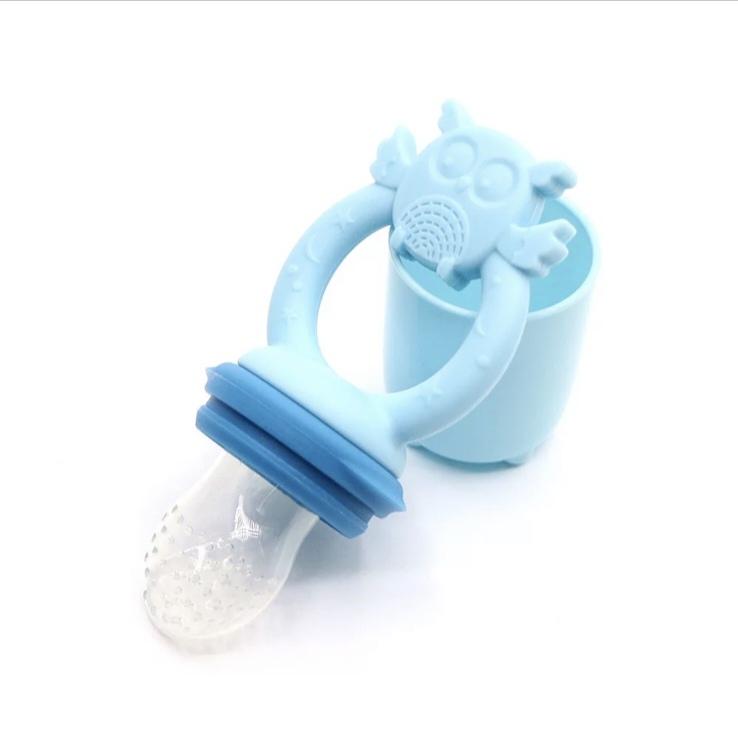 Owl Baby Silicone Teether and Nutritional Fruit Feeder