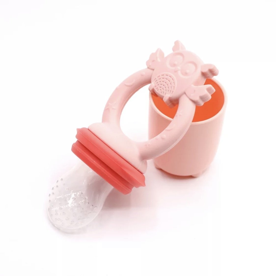 Owl Baby Silicone Teether and Nutritional Fruit Feeder