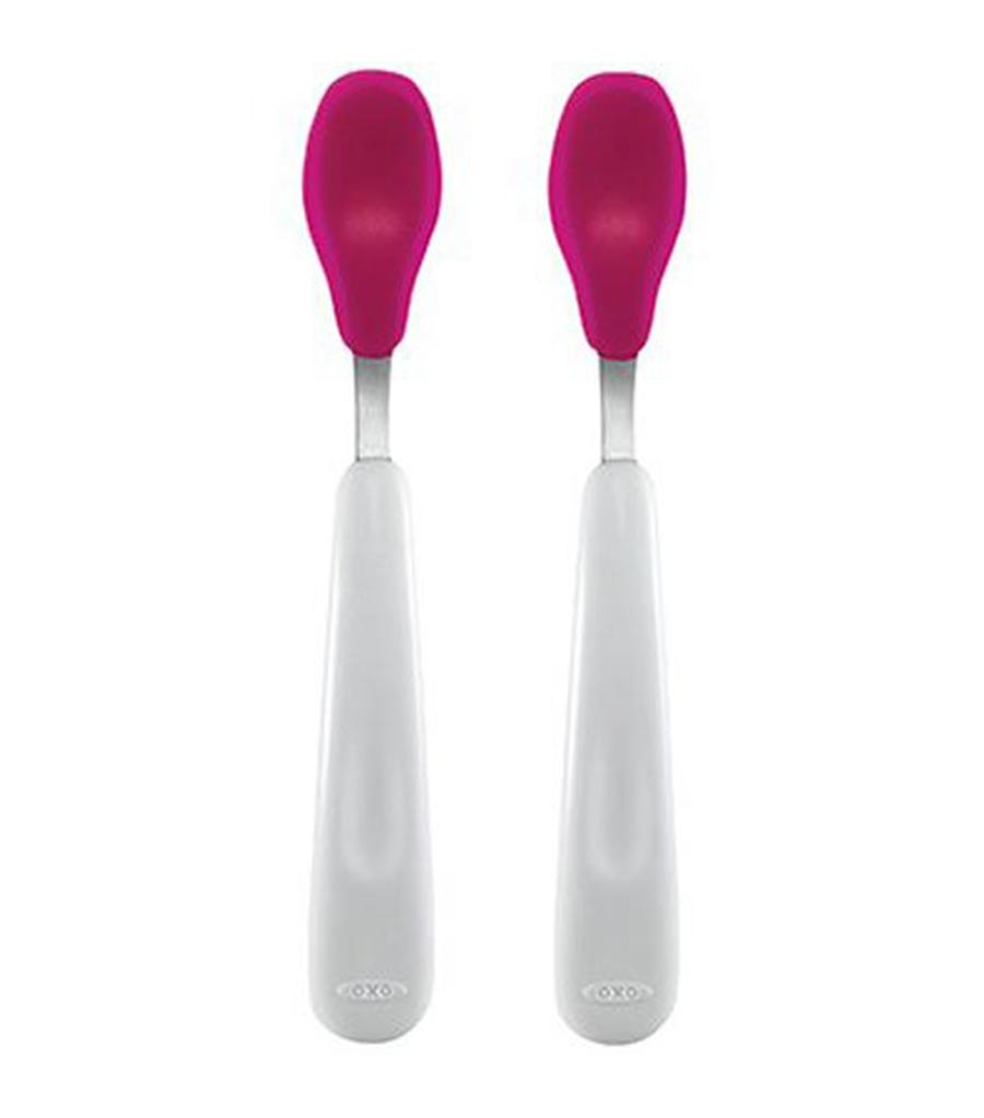 OXO Tot Feeding Spoon Set with Soft Silicone