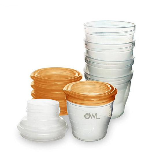 Owl Baby Multi-stage Feeding and Breastmilk Storage Cups