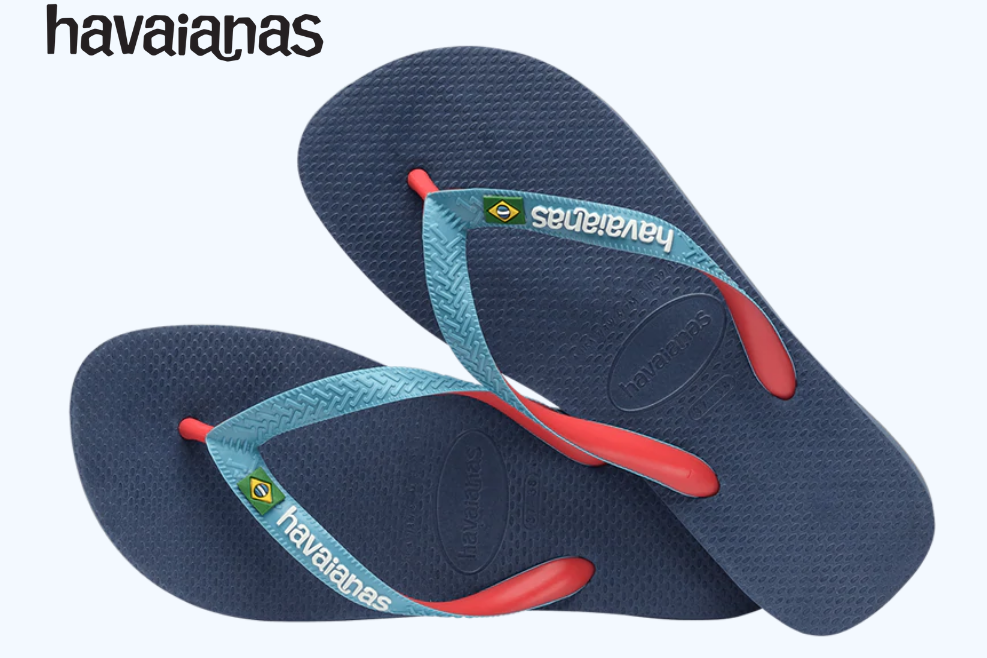 Havainas Unisex Brazil Mix in Indigo Blue