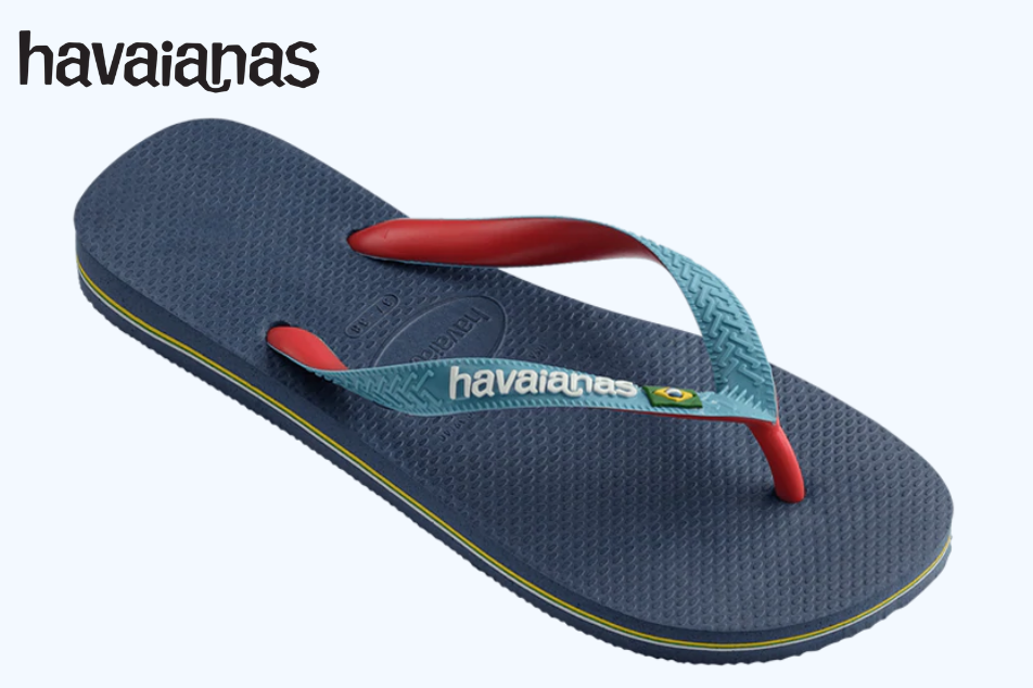 Havainas Unisex Brazil Mix in Indigo Blue