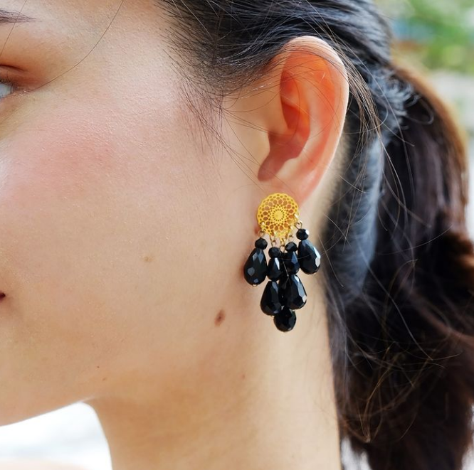 Lily Gall in Ebony Earrings