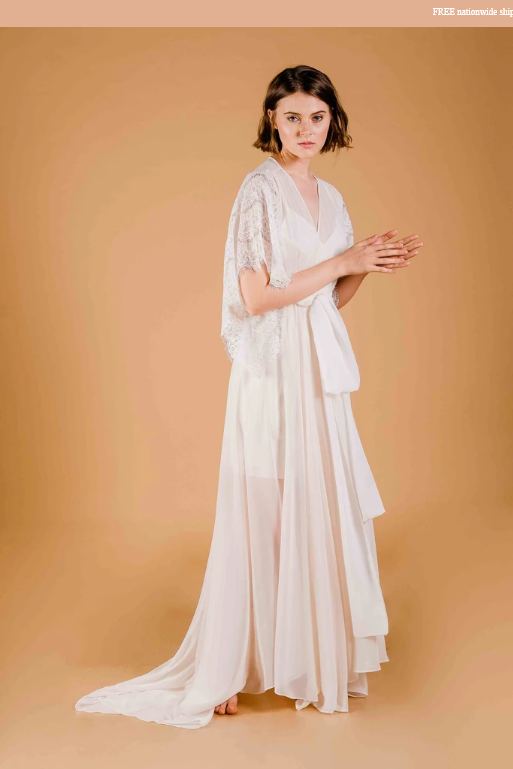 La Tercera Eunice Long Premium Silk Robe set