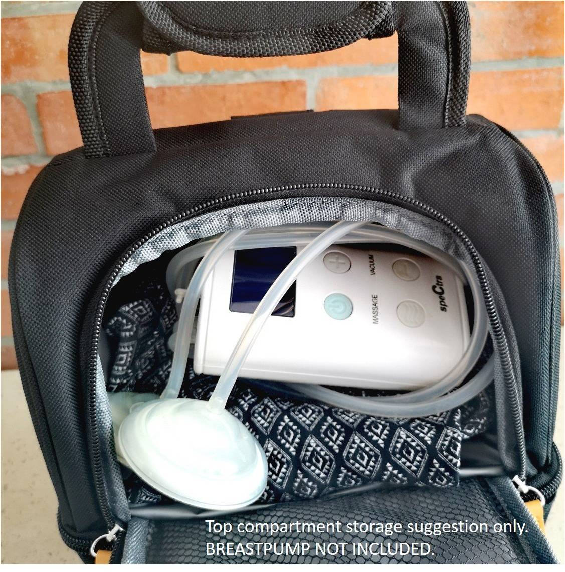 Owl Baby Pump Bag / Breastmilk Storage Double Decker Multi-Way Cooler Bag