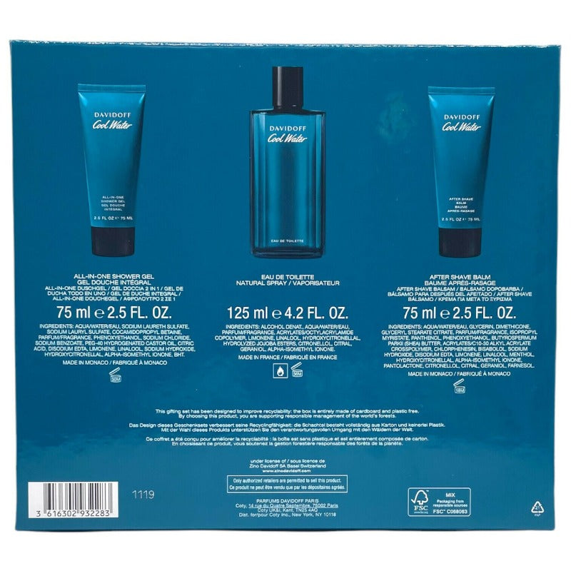 Davidoff Cool Water 4 Piece Perfume Gift Set - Walmart.com