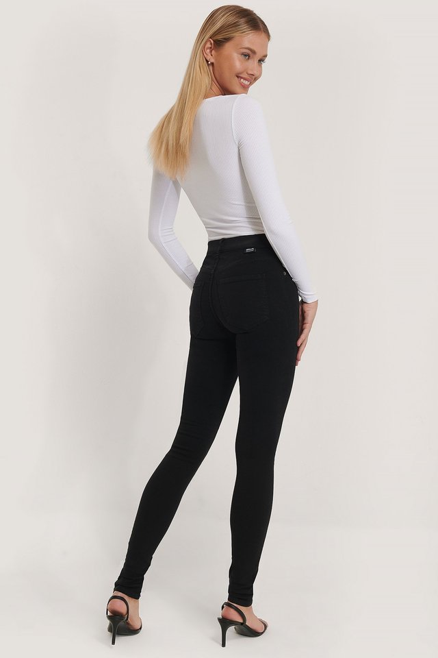 Jeg vil have virkelighed Hollywood Dr. Denim Women's Plenty Jeans in Black – Chimes Boutiques