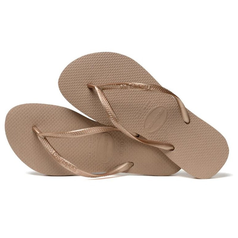 Havaianas rose cheap gold slim