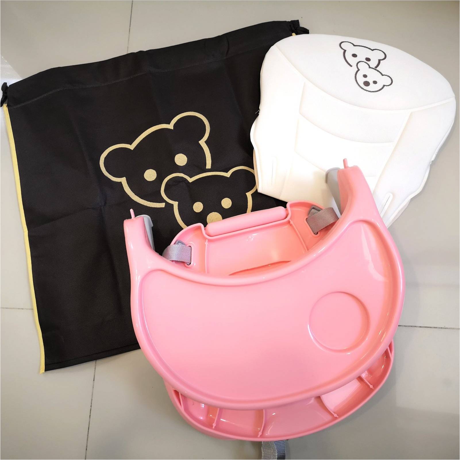 High chair booster store seat with tray