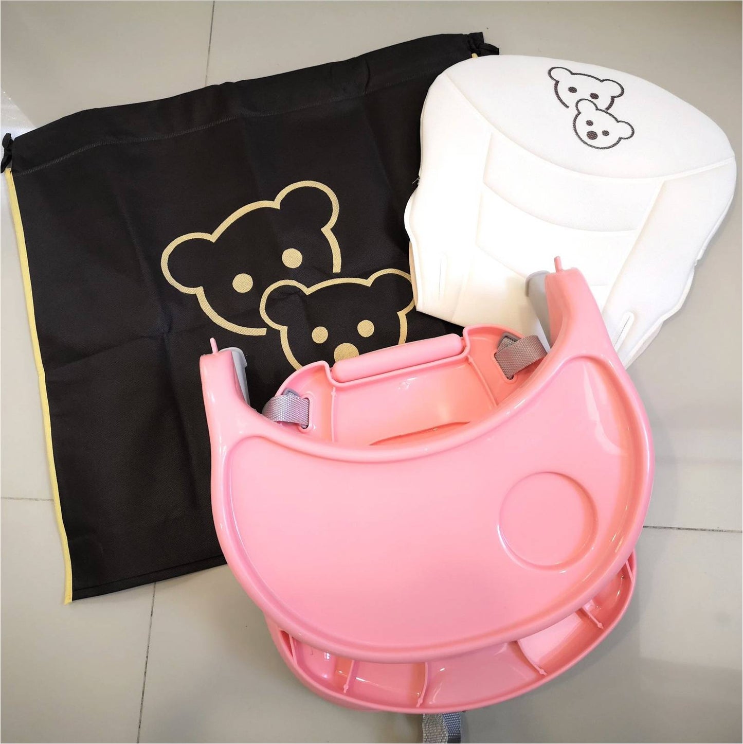 Owl Baby High Chair Converter and Travel Booster Seat with Tray