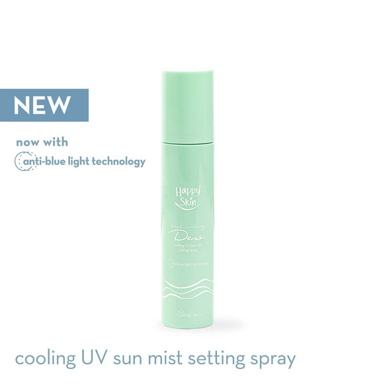 Happy Skin Dew Cooling Uv Sun Mist Spf 40 Pa+++ With Anti-Blue Light Technology