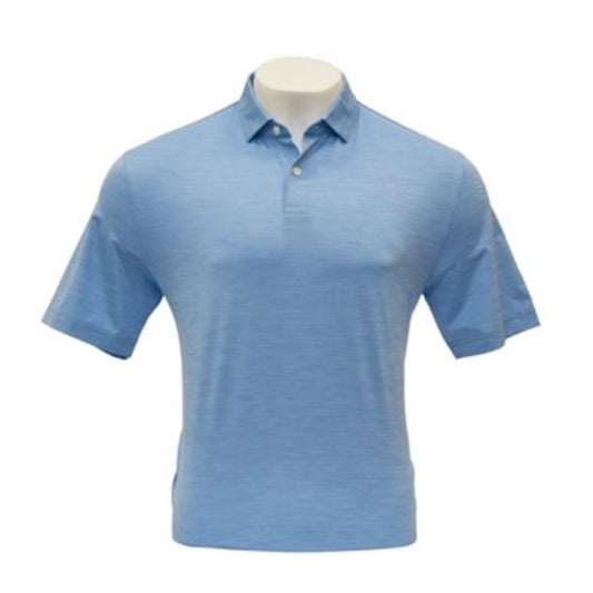 Jack Nicklaus Tonal 2 Color Solid Polo In Silver Lake