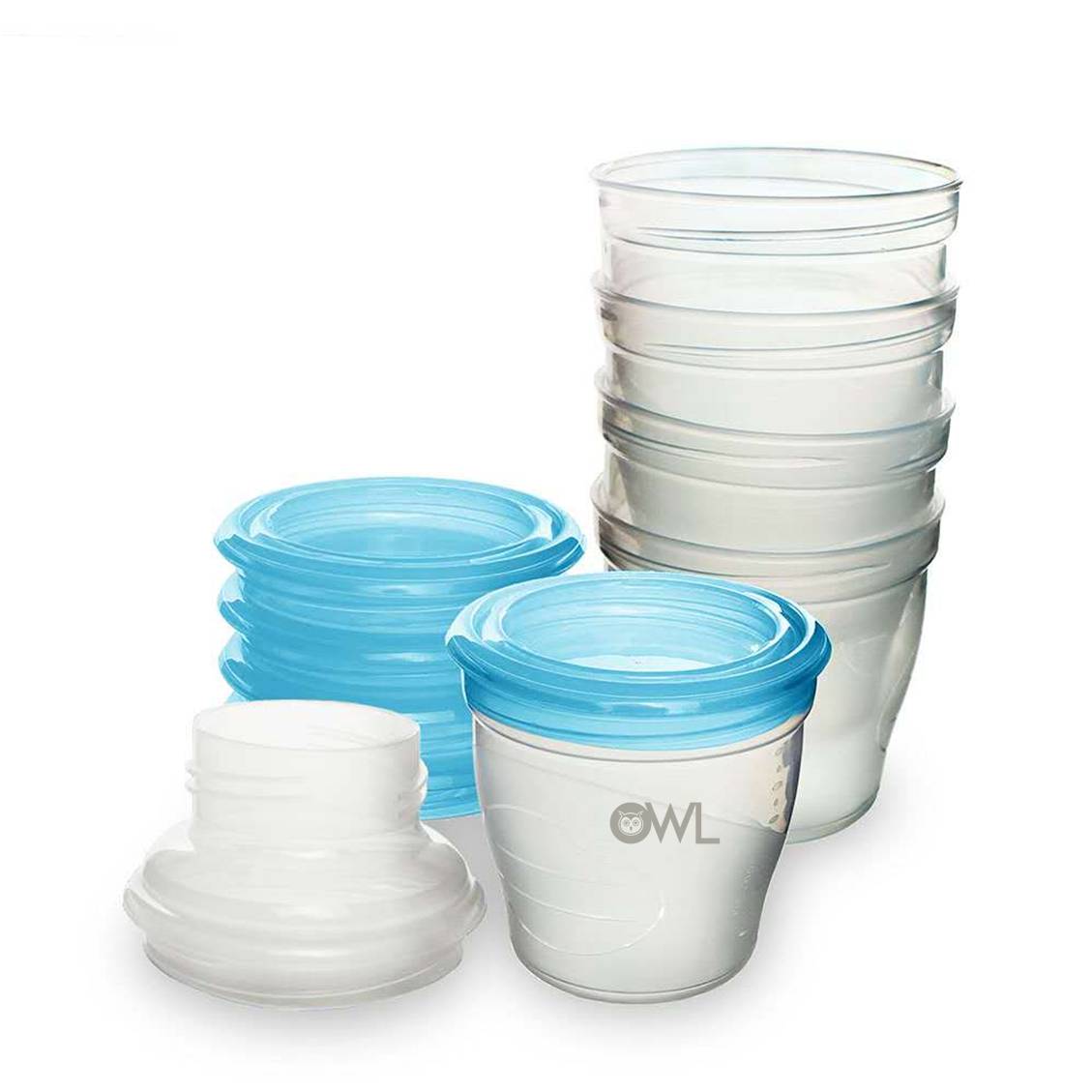 Breast milk shop storage cups