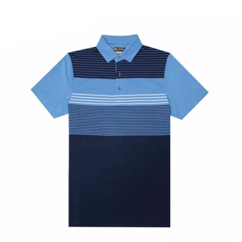 Jack Nicklaus Multi-Stripe Polo - Silver Lake