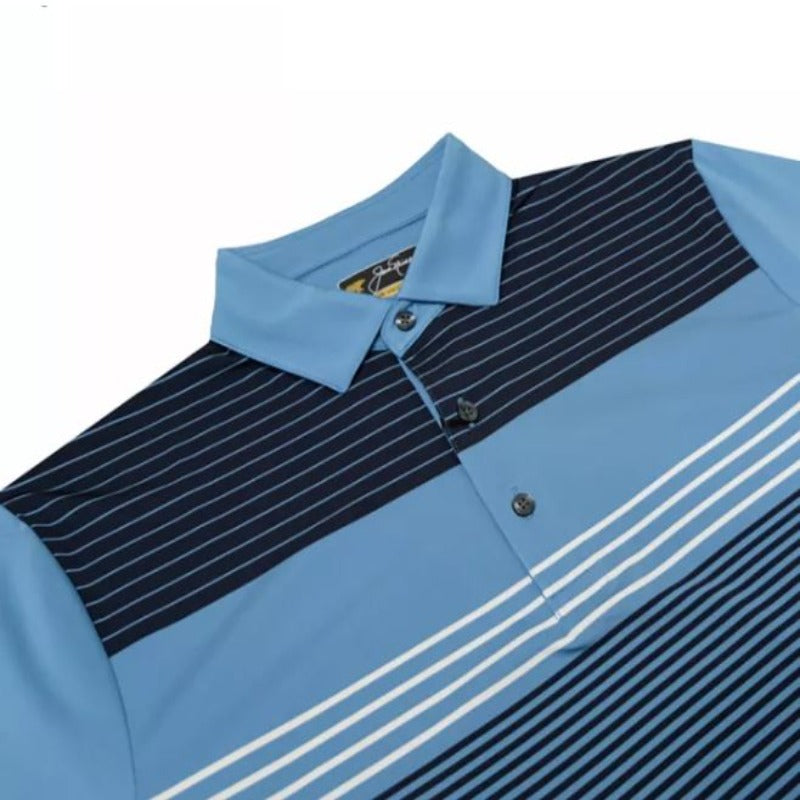 Jack Nicklaus Multi-Stripe Polo - Silver Lake