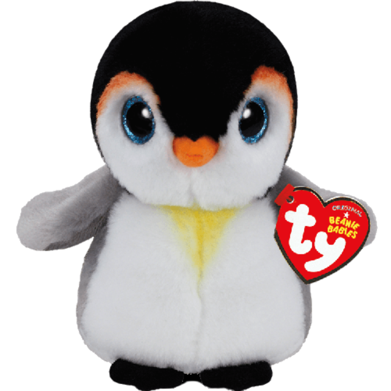 Ty Beanie Boos - Pongo Grey and White Penguin