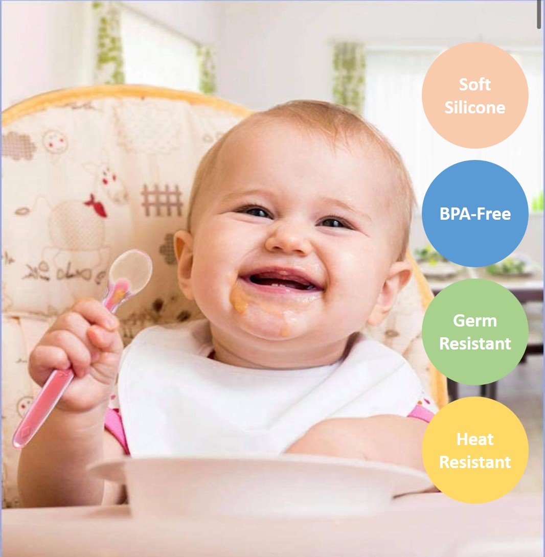 Owl Baby Soft Silicone Spoon / Stage 1 Feeding Spoon