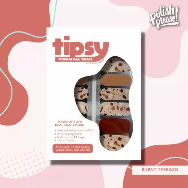 TIPSY NAIL WRAPS BY POLISH PLEASE