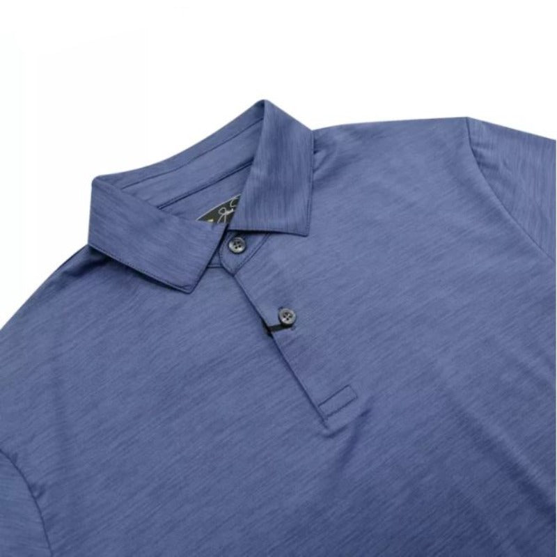 Jack Nicklaus Tonal 2 Color Solid Polo In Classic Navy